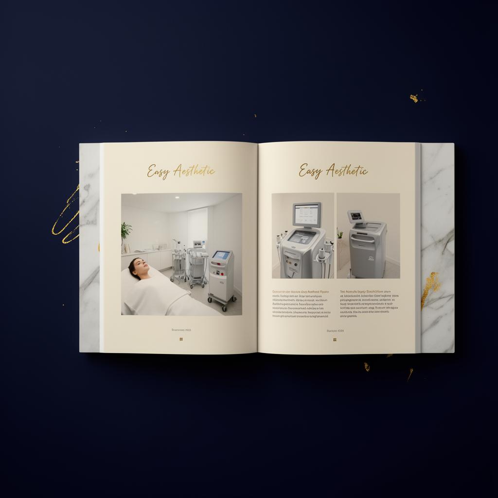 Présentation Easy Aesthetic 2026 — mockup magazine